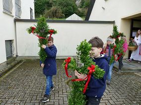 Palmsontag in St. Crescentius - Beginn der Heiligen Woche (Foto: Karl-Franz Thiede)